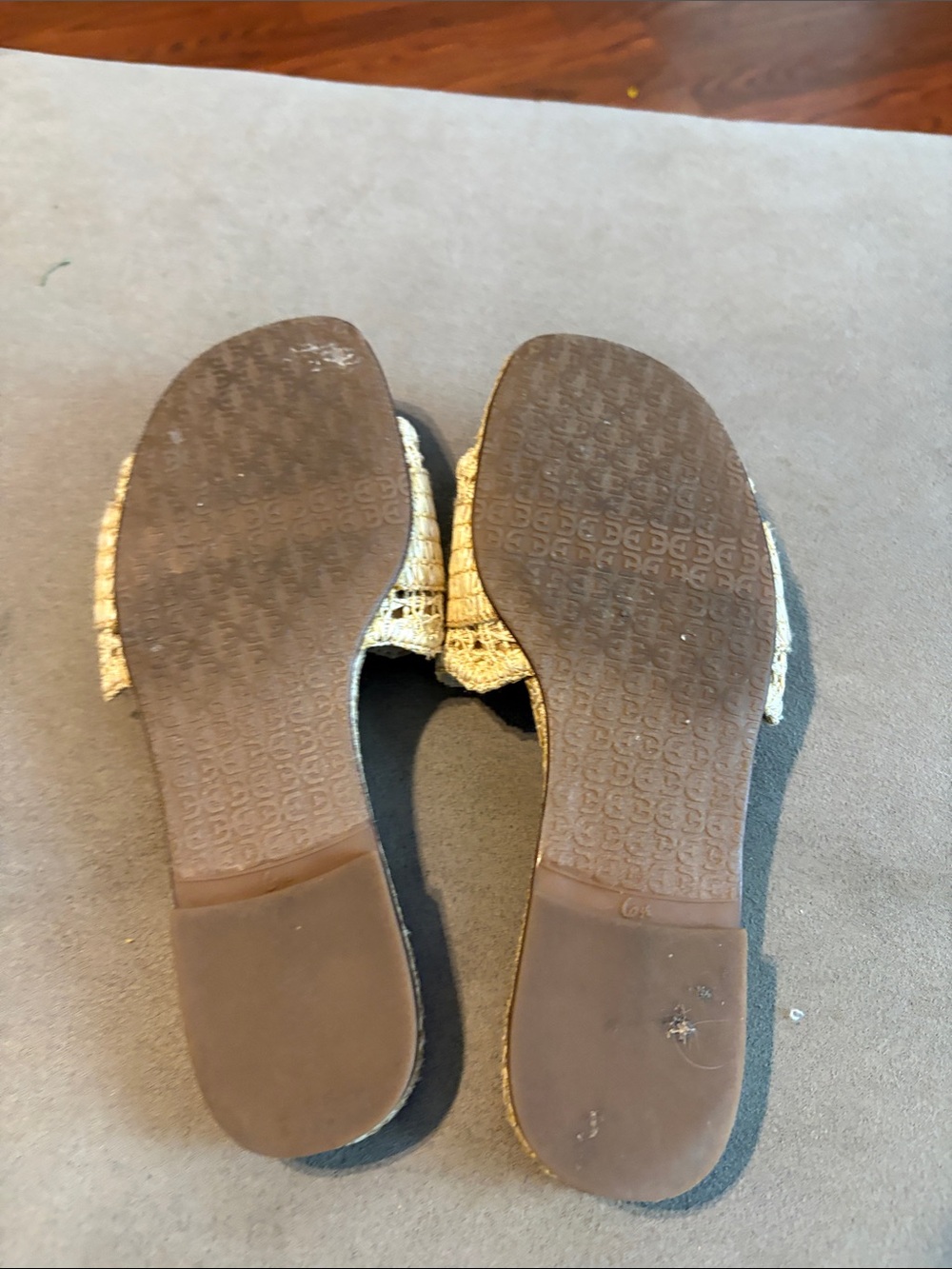 Sam Edelman Cream Braided Buckle Slide Sandals with Square Accent - Picture 4 of 4